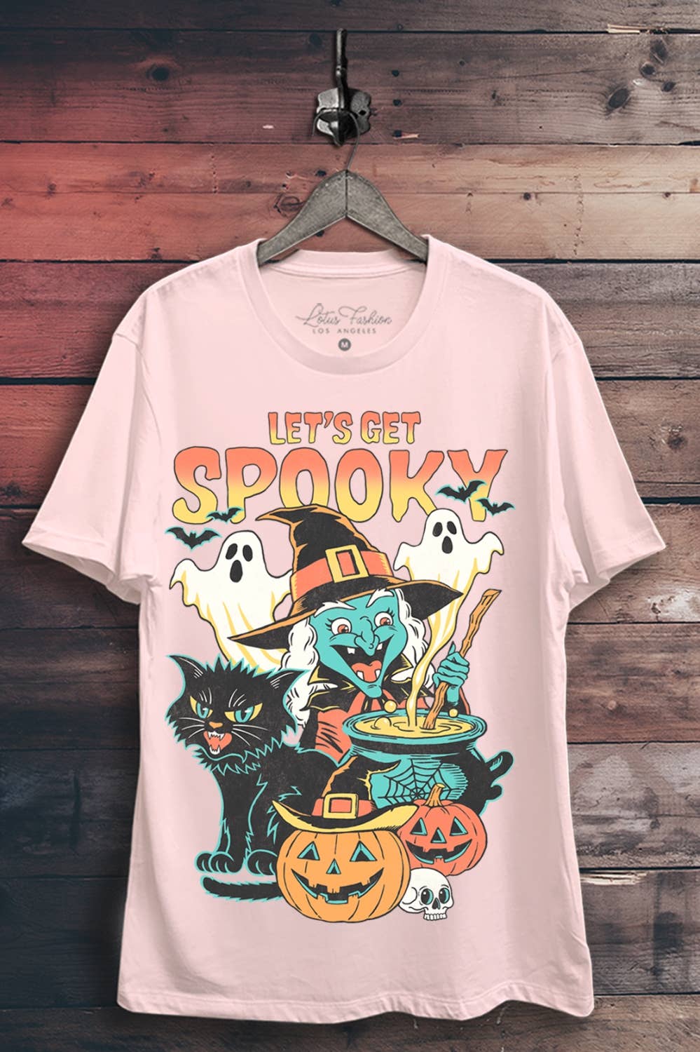 Lets get spooky Graphic Top: Ivory / XL