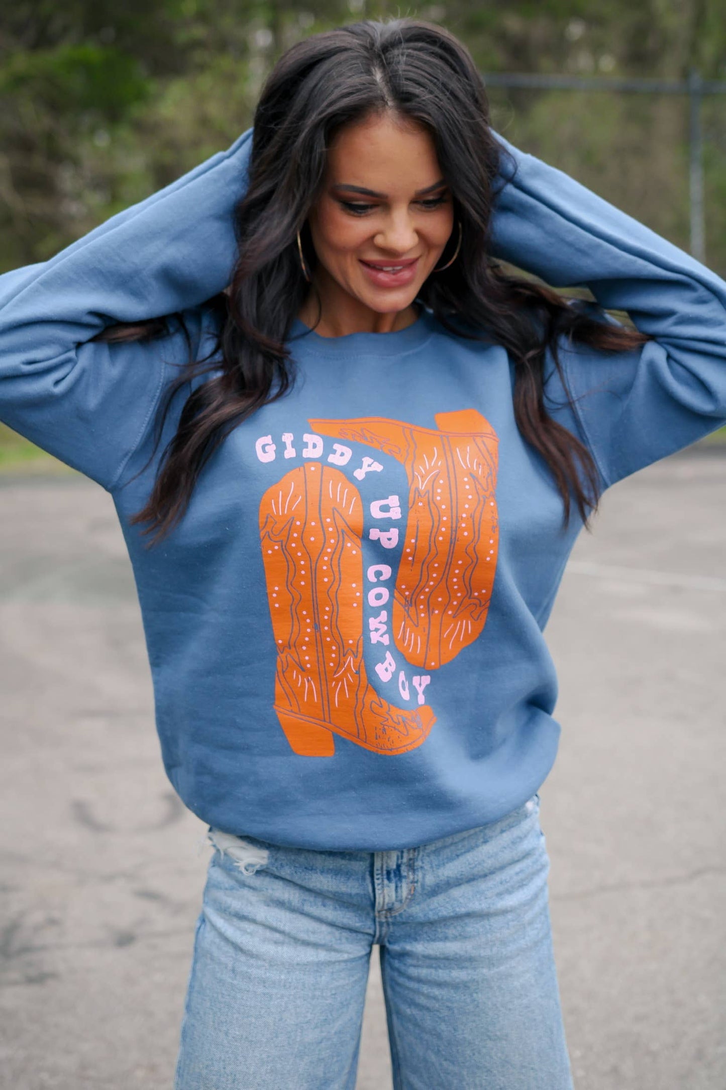 Giddy Up Graphic Sweatshirt