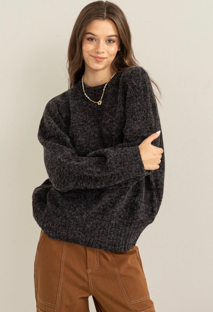 Drop Shoulder Sweater Pullover