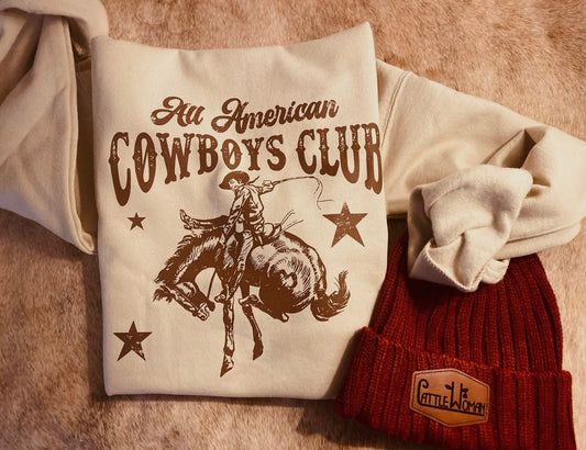 All American Cowboys Club Graphic Sweatshirt