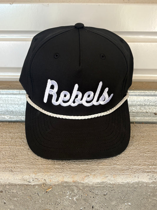 REBELS Snap Back Hat-Black