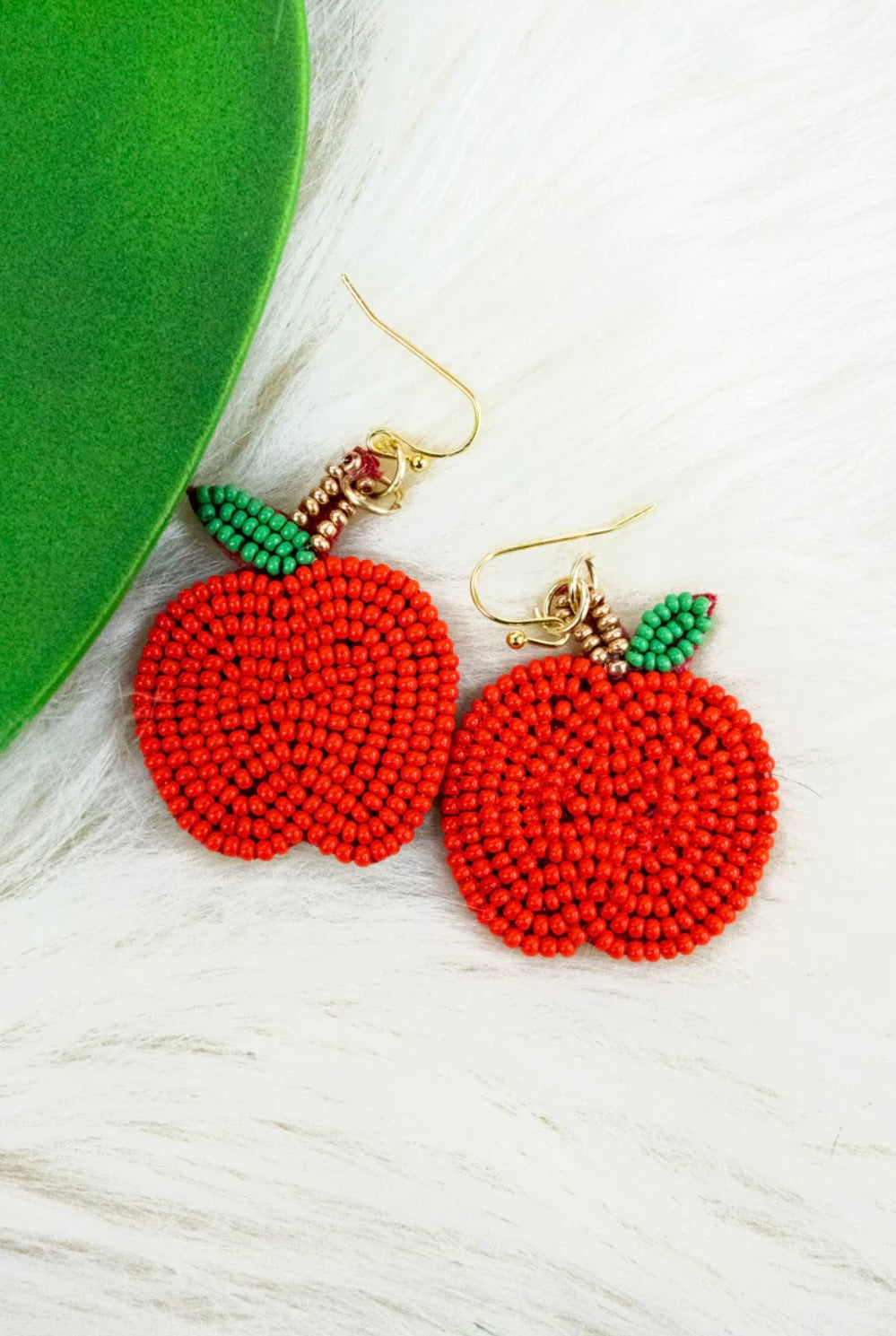 Apple Seed Bead Earrings