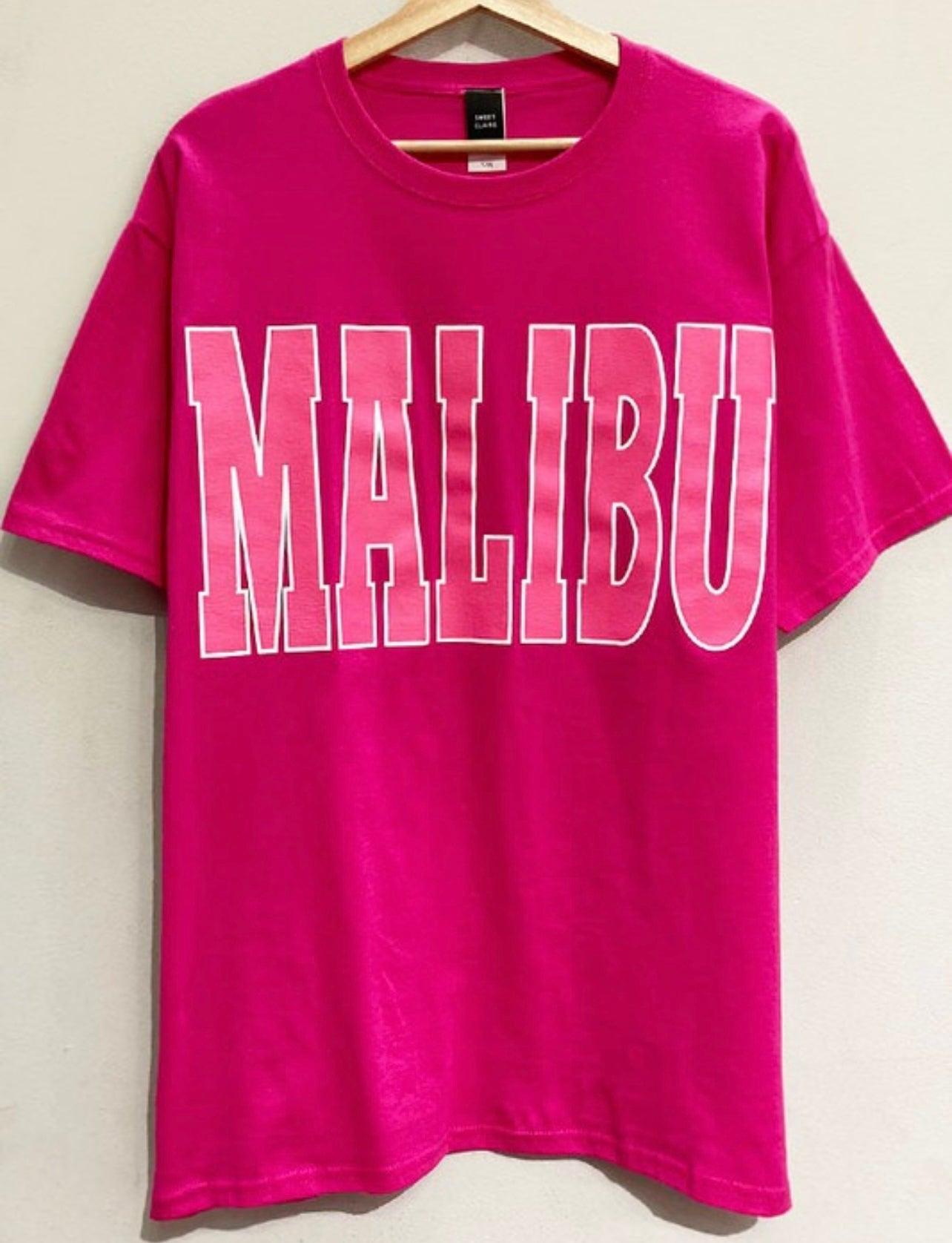 Malibu Graphic Tee-Pink