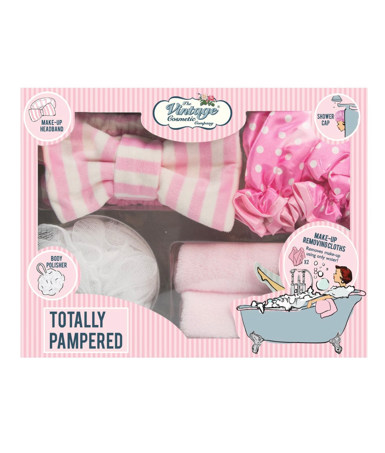 Pink Totally Pampered Essential Bath Gift Set